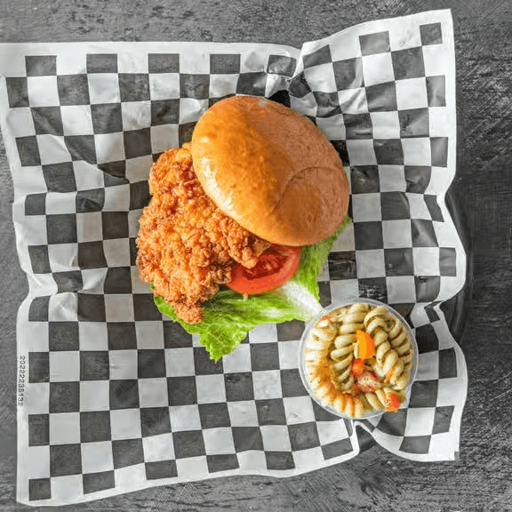Chopped Chicken BBQ Sandwich