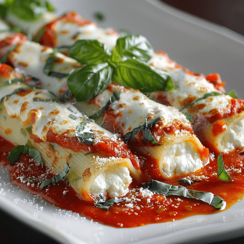 Cheese Manicotti Parmigiana