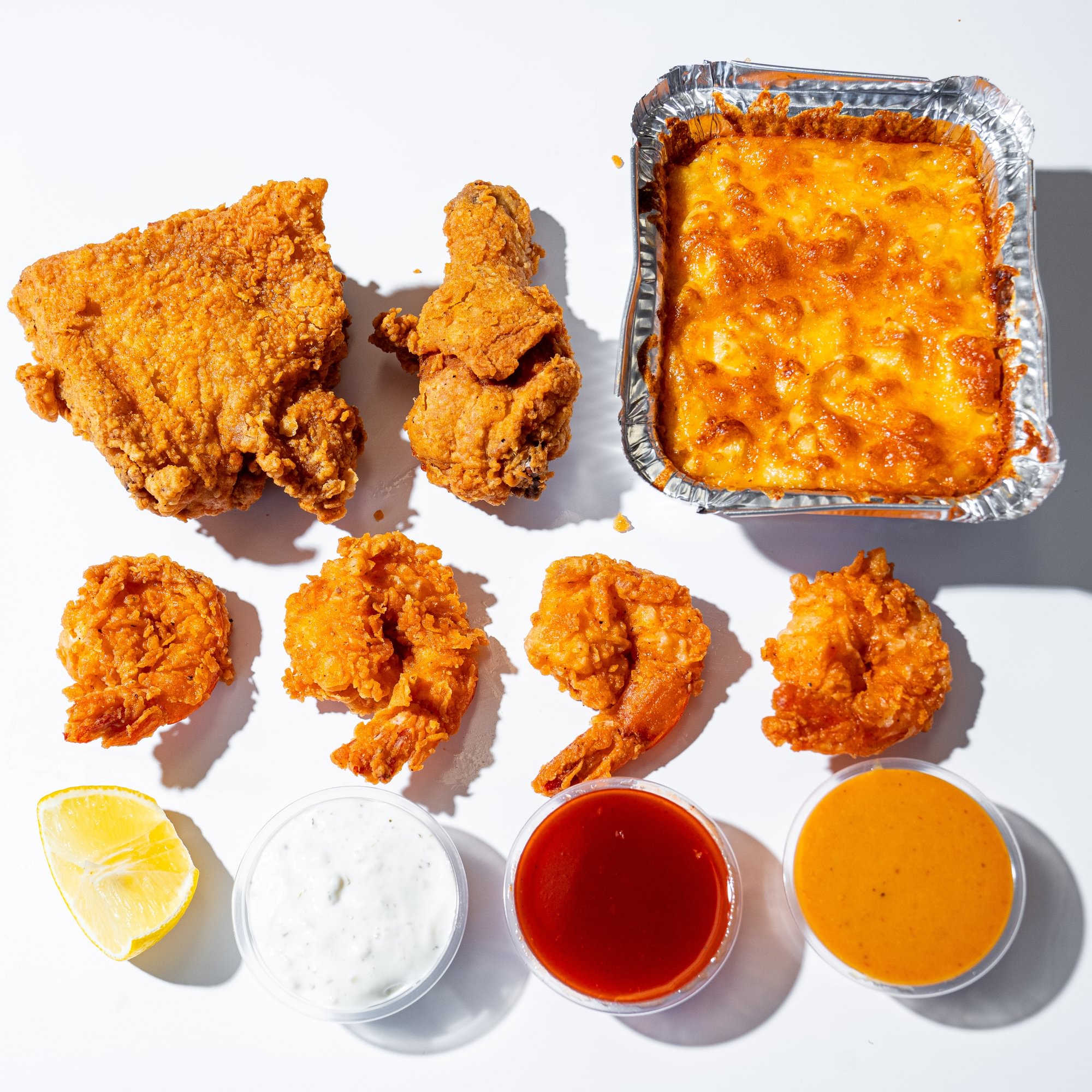 4 Shrimp 2 Chicken & 1 Side