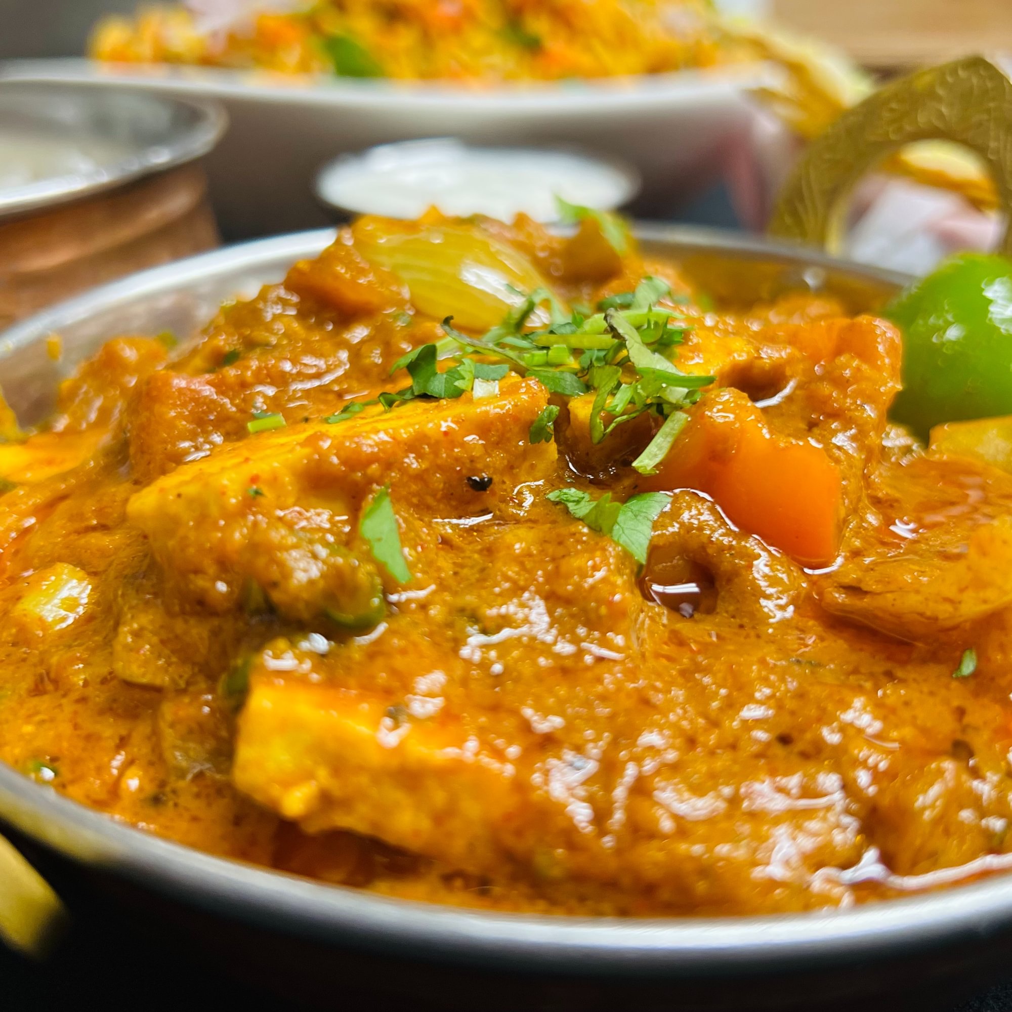 Paneer (Homemade Cheese) Aachari (GF)