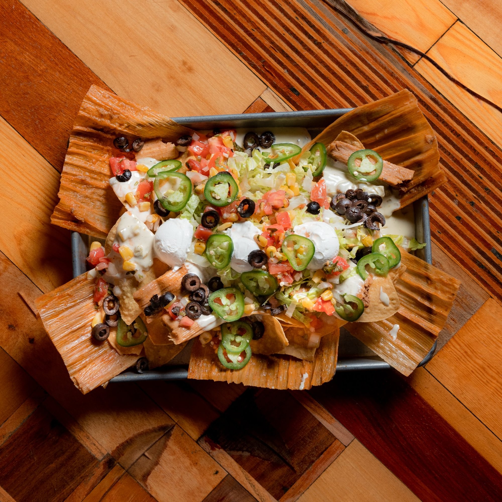 Tamale Nachos