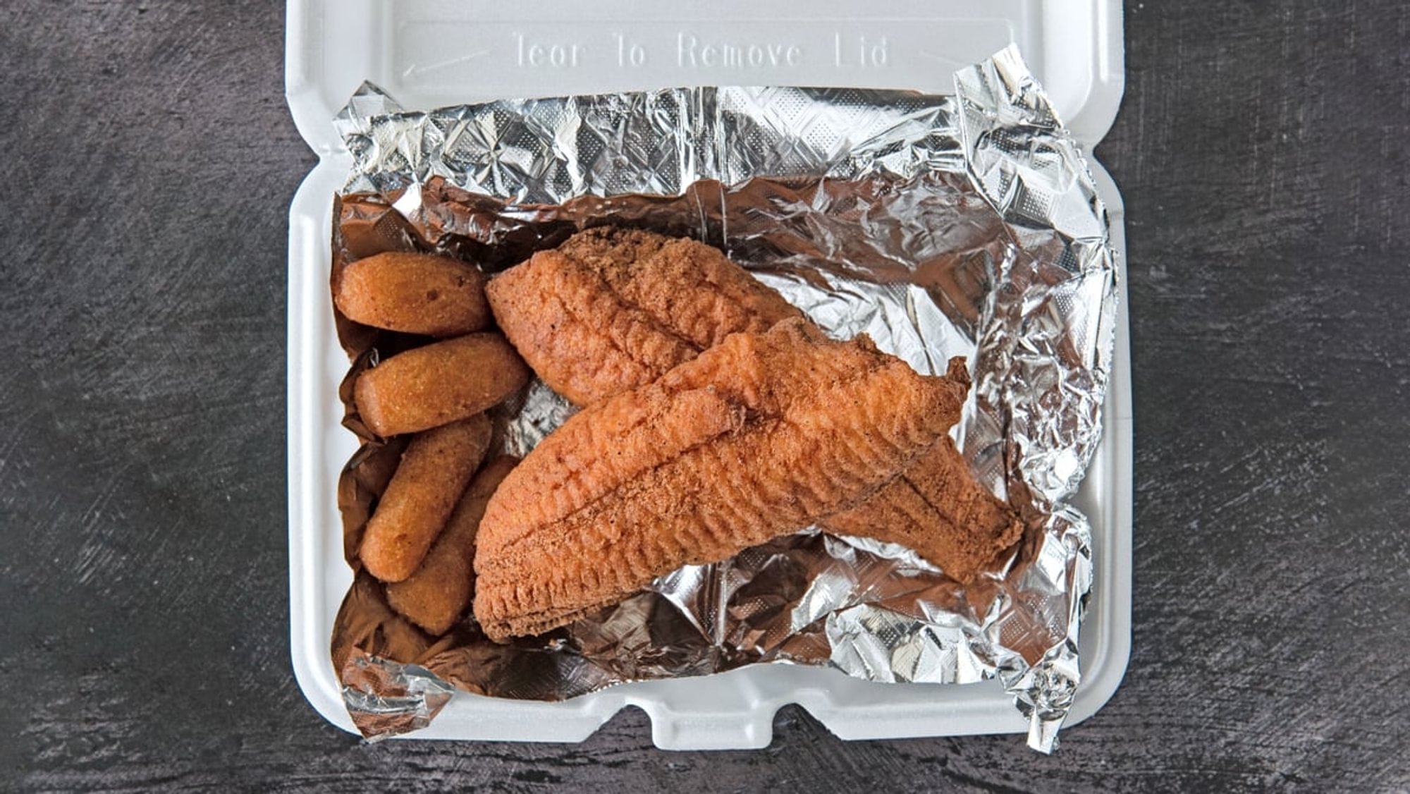 Fried Flounder Entree (2-3 Pieces)