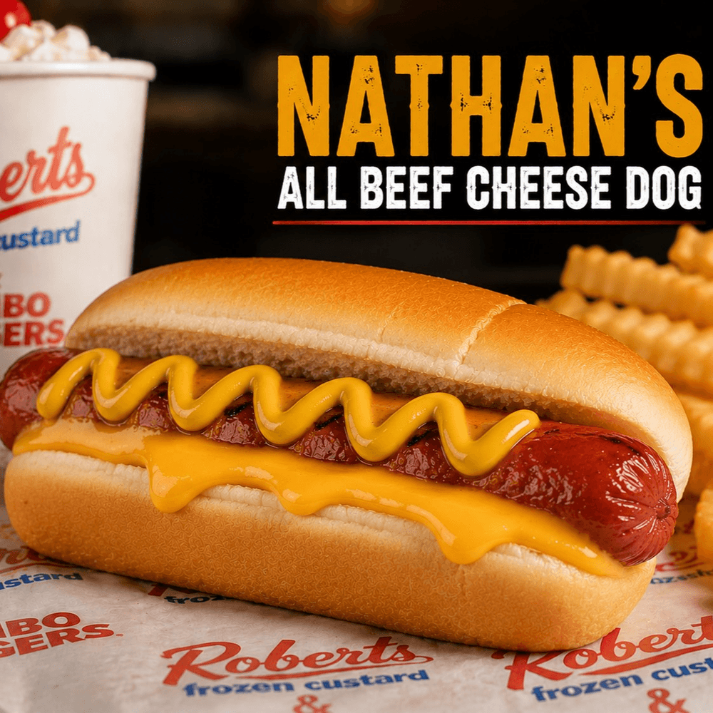 Nathan's All Beef Cheese Dog