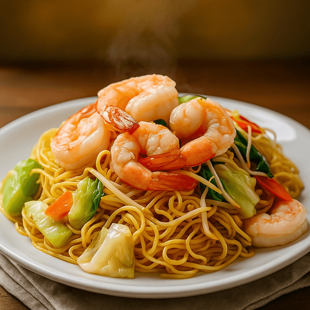 Pad mee leung noodles