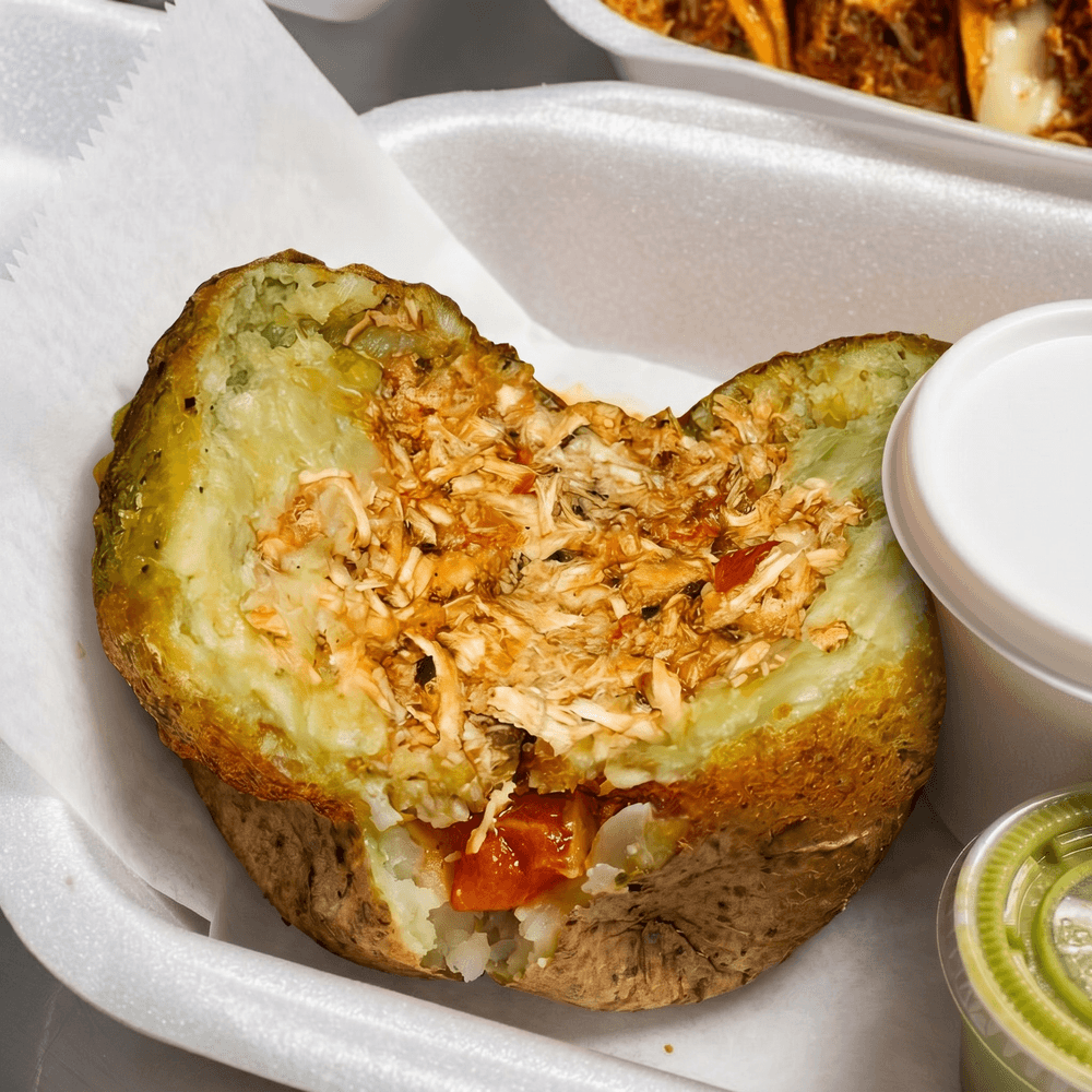 Chicken-Stuffed Mangu Bola