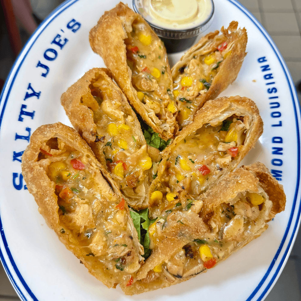 Smoked Chicken Egg Rolls