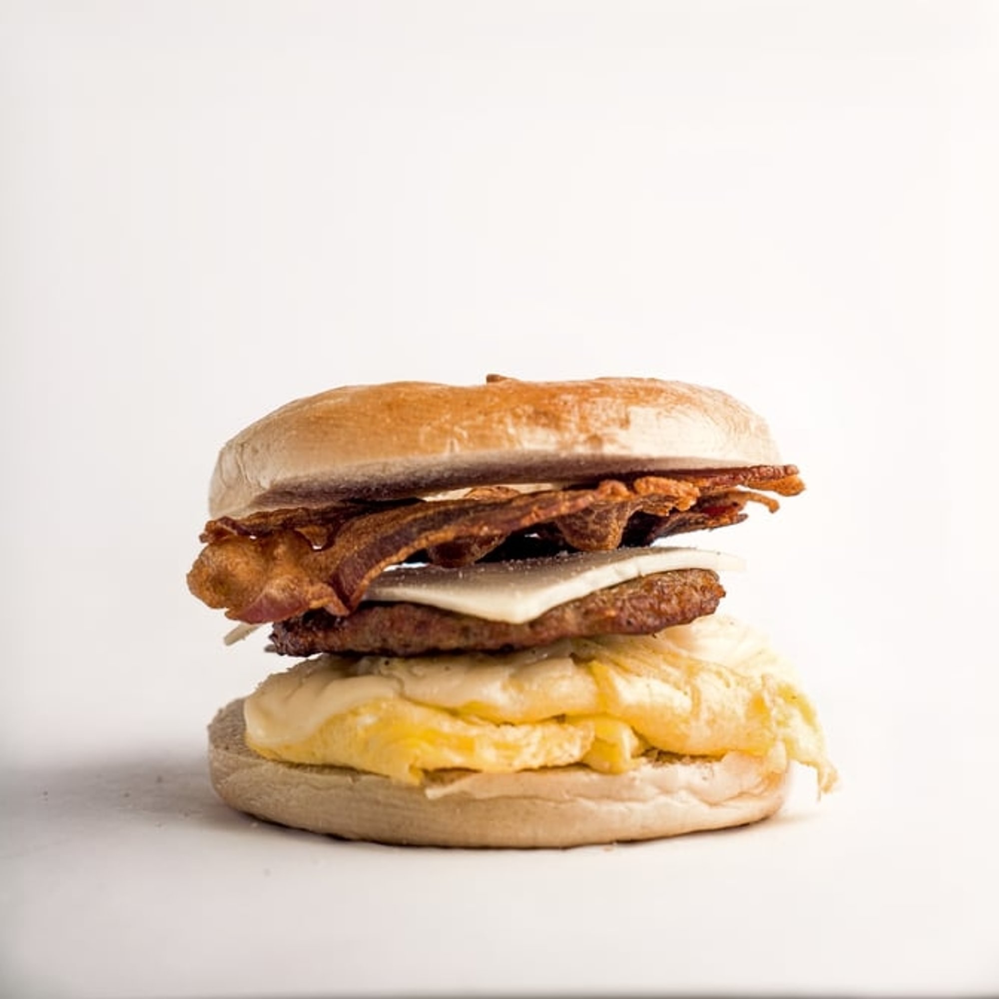 Sausage, Bacon, Egg, and Cheese Bagel/English Muffin
