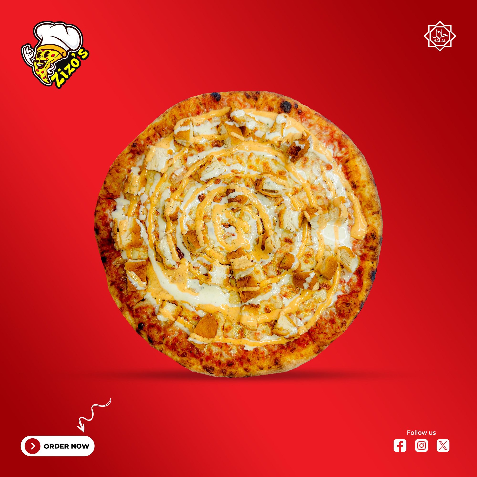 Crispy Chicken Pizza