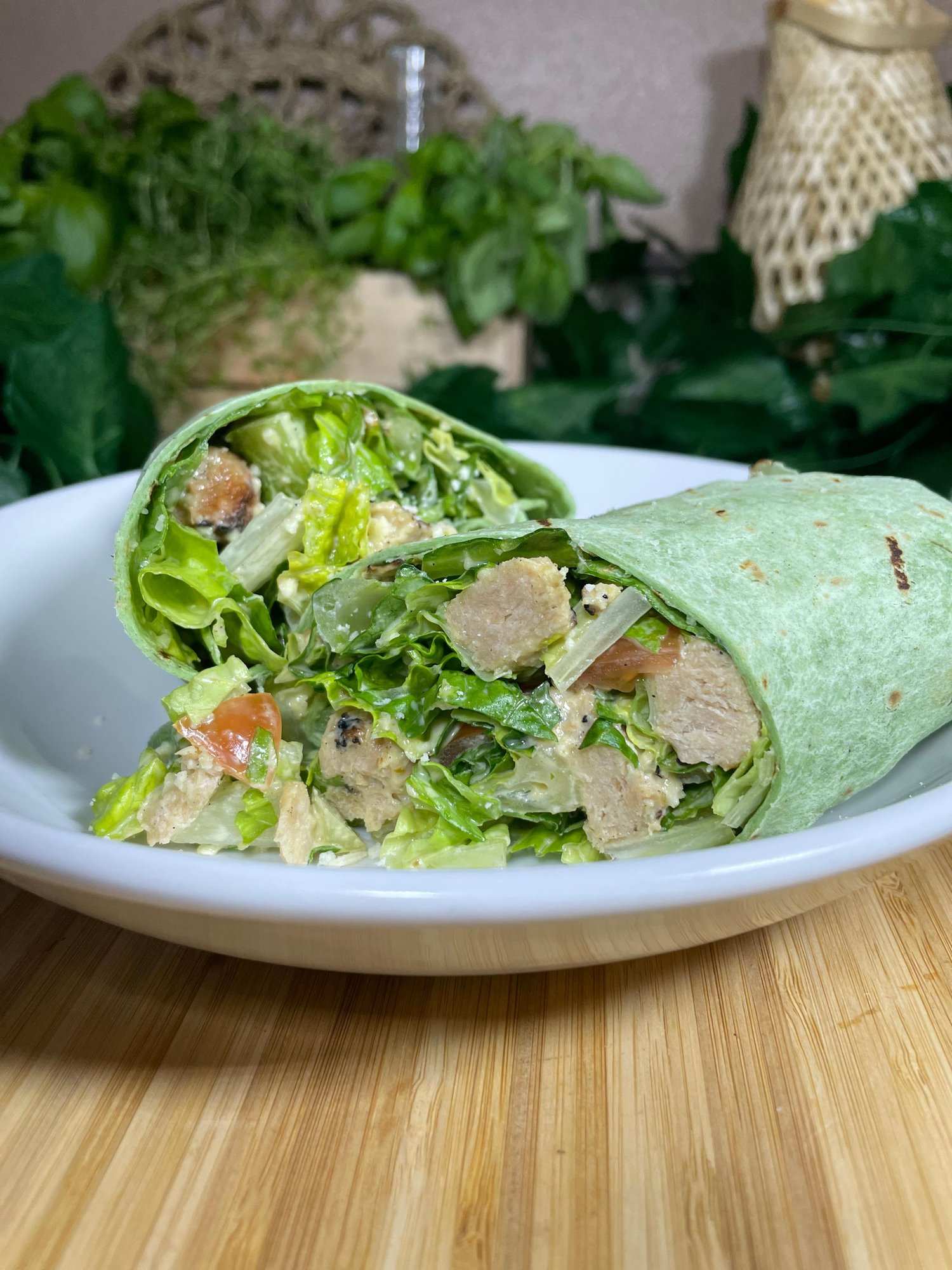 Chick'n Caesar Wrap