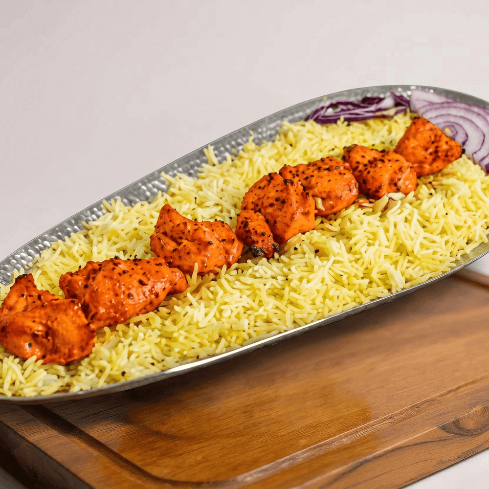 Chicken Kebab Rice Plate