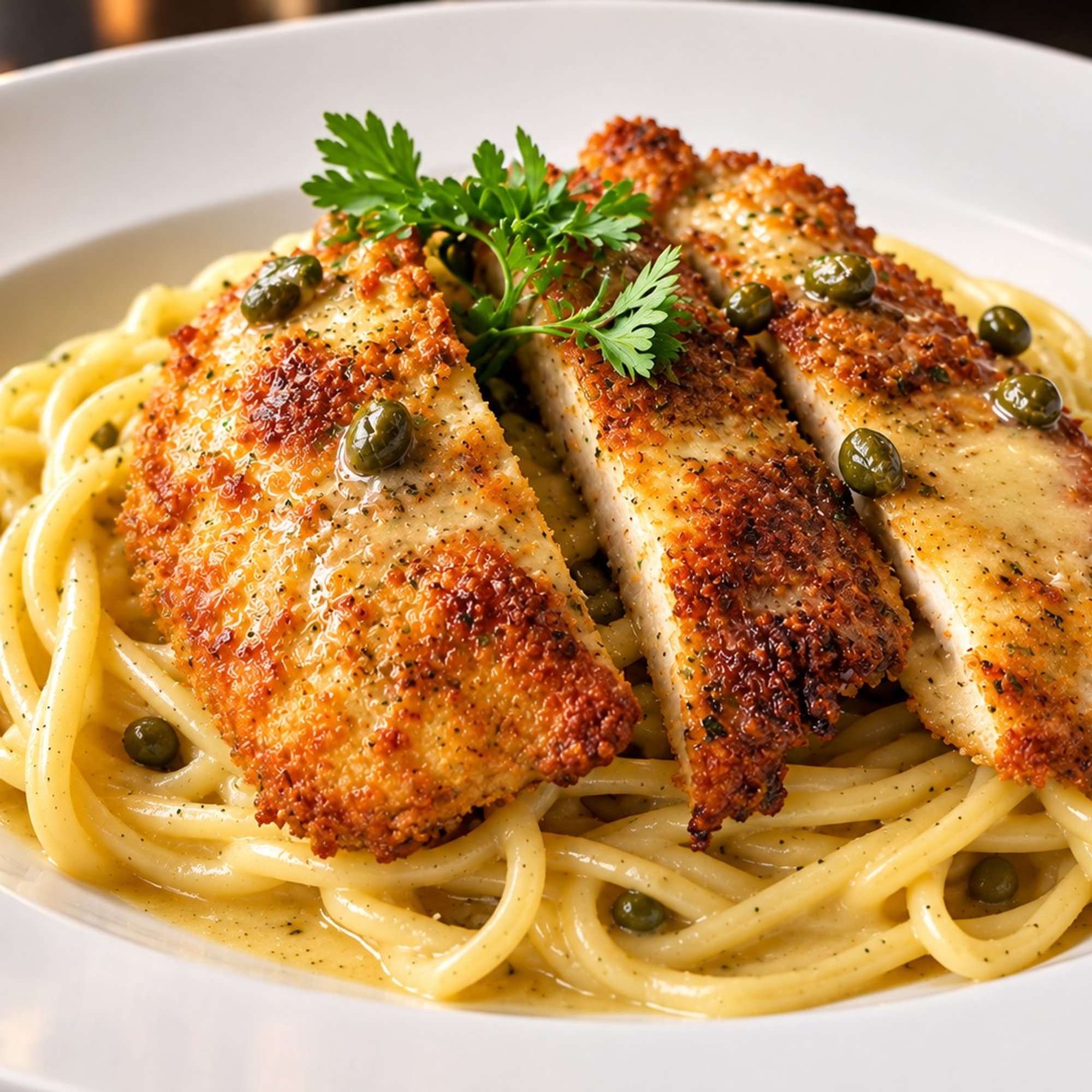 LS:Romano crusted chicken