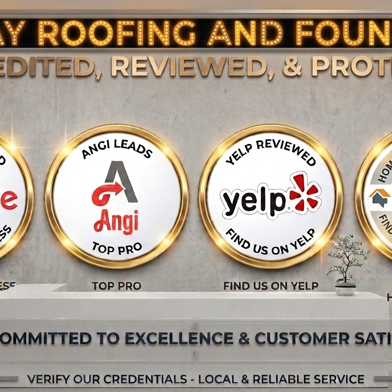 Eastbay Roofing and Foundations Logo