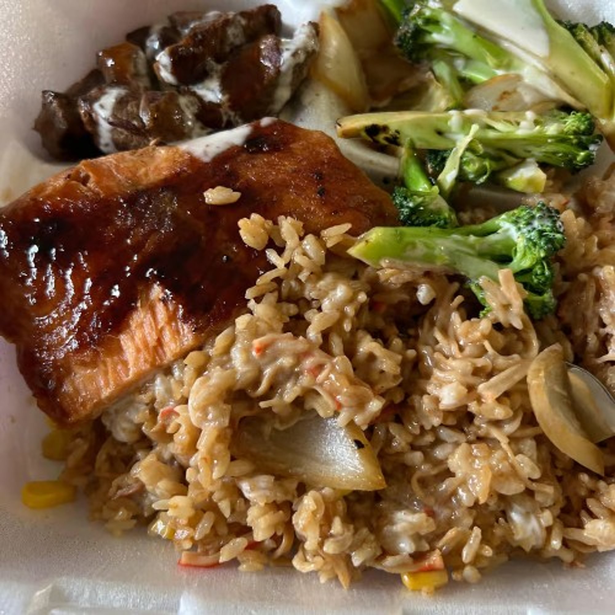 Steak and Salmon