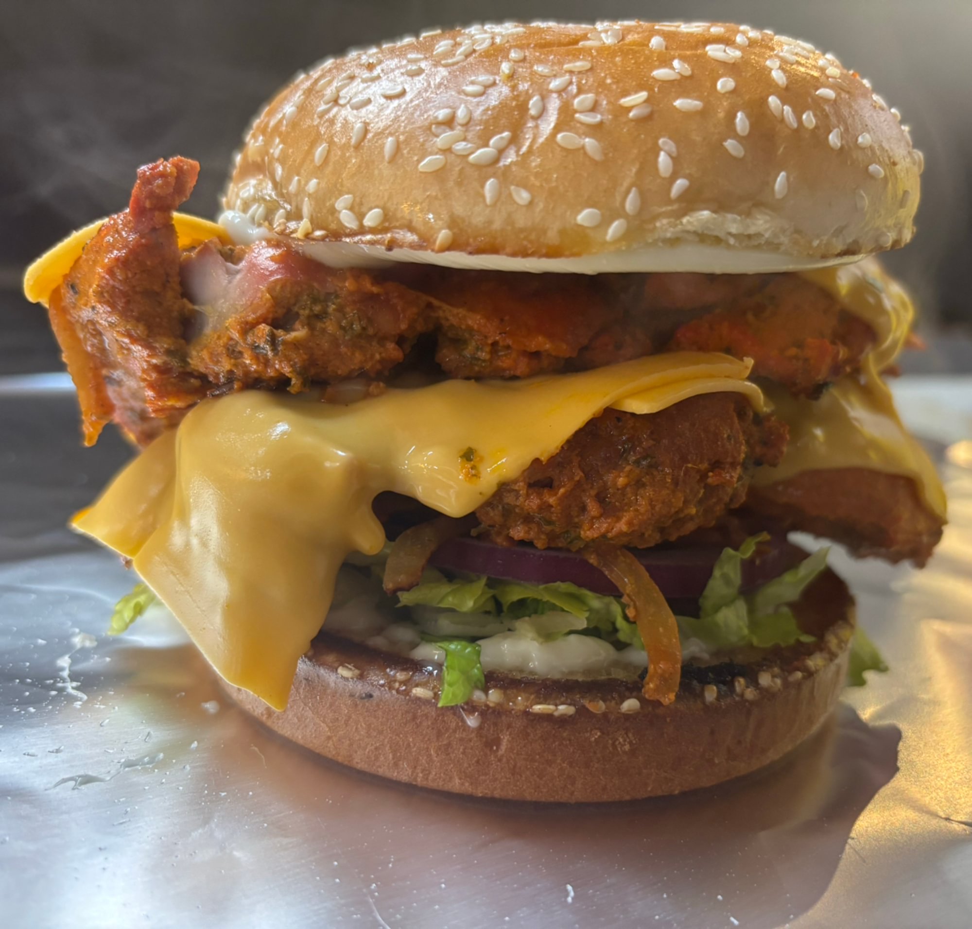 Double Chicken Burger