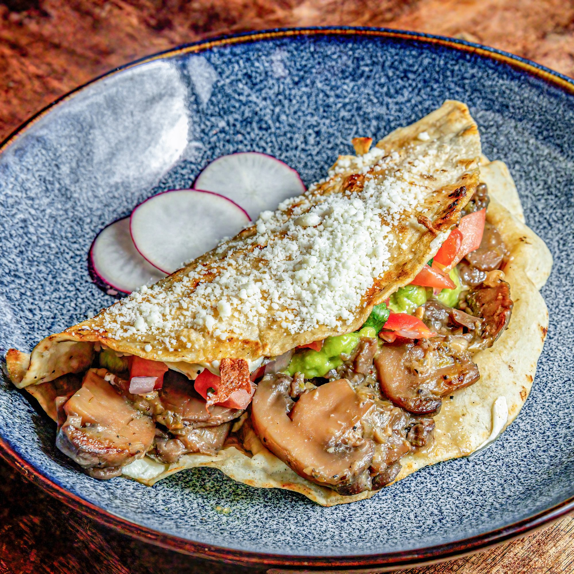 Mushroom Quesadilla