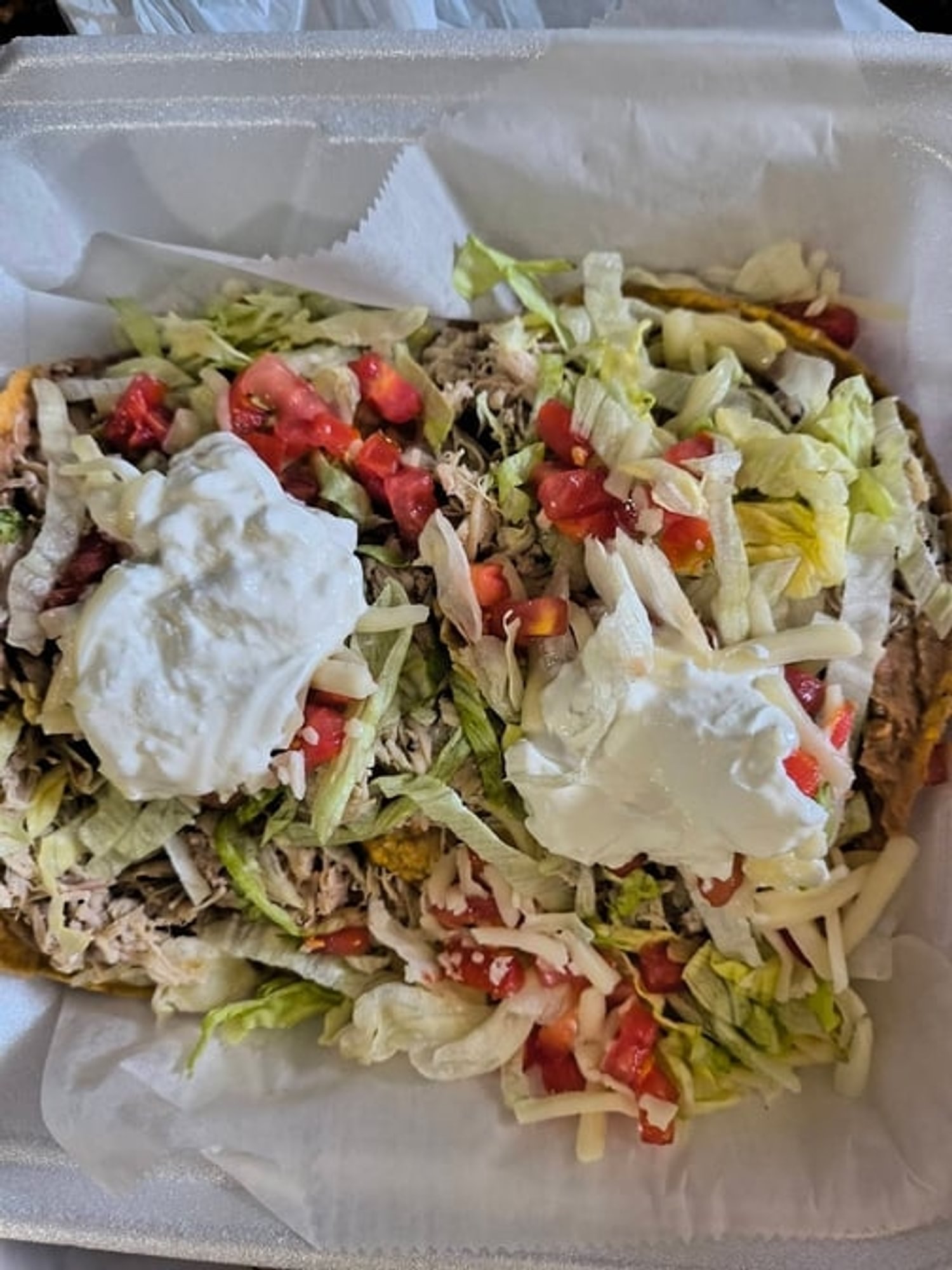 Beef or Chicken Tostadas (2)