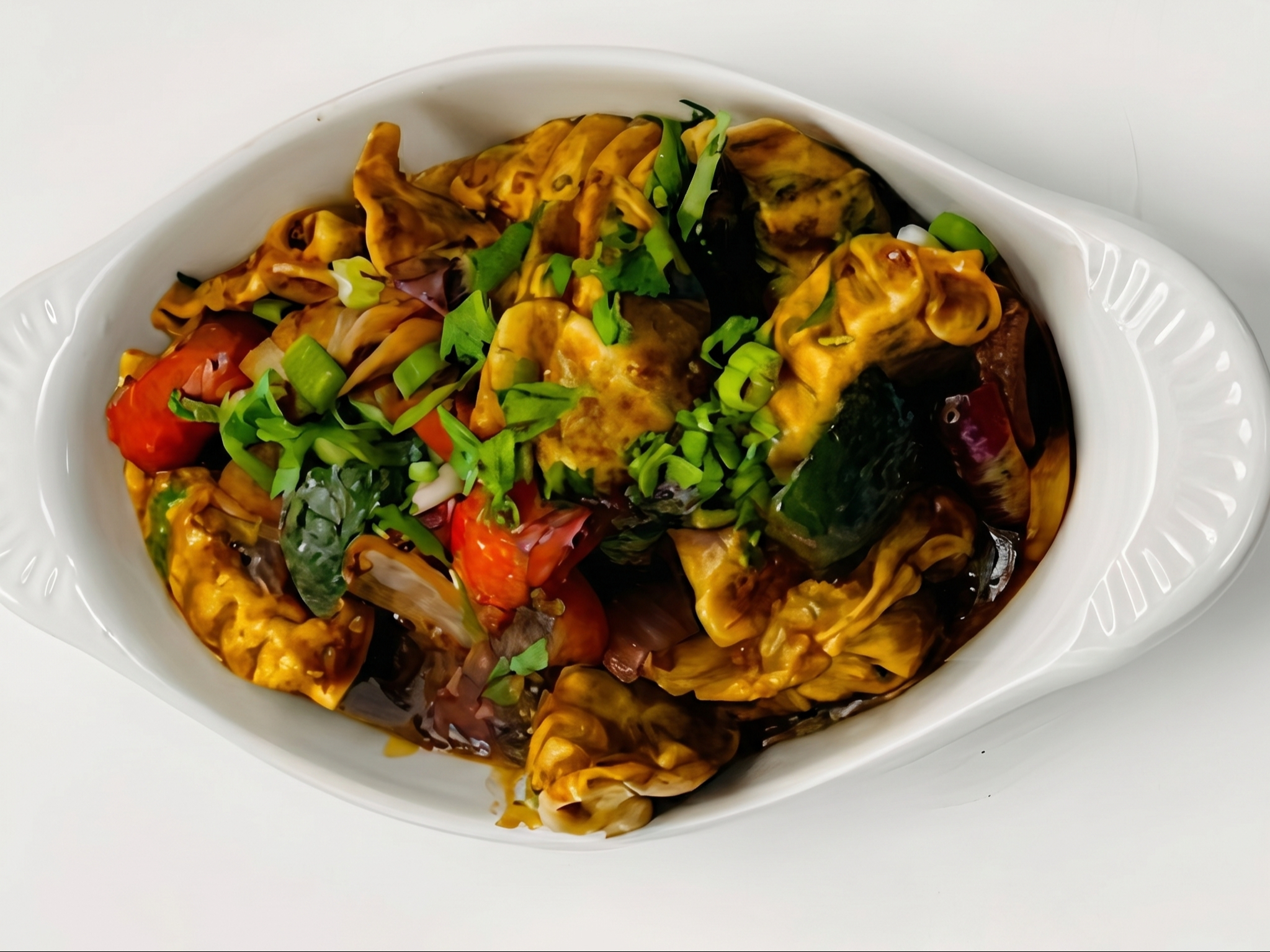 Manchurian Veg Momos