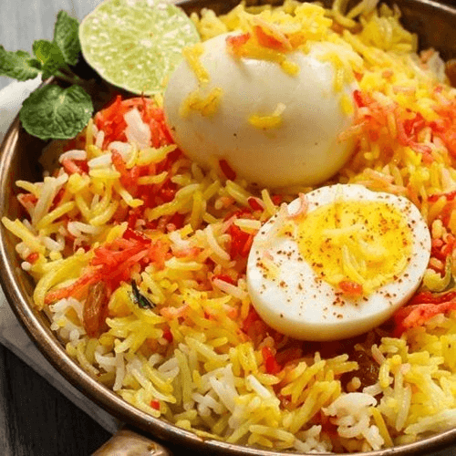 Hyderabad Egg Dum Biryani