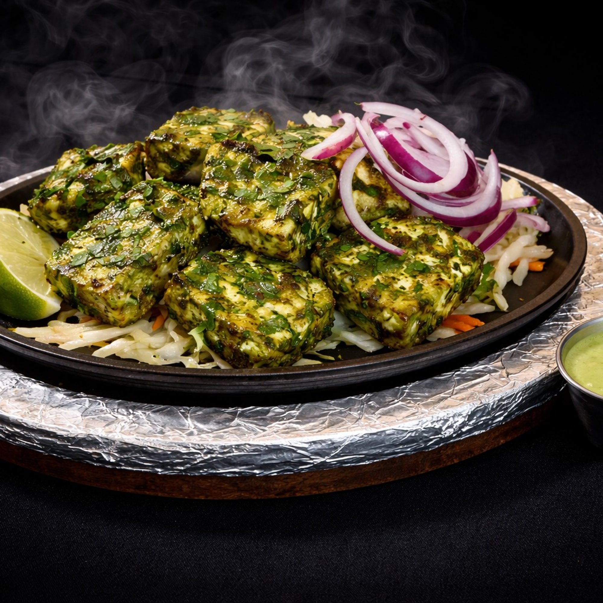 Hariyali Paneer Sizzlers