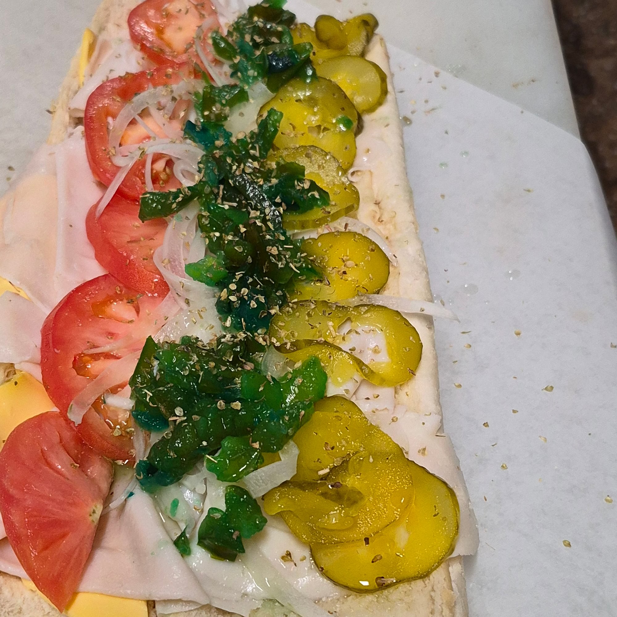 White Turkey Hoagie LG