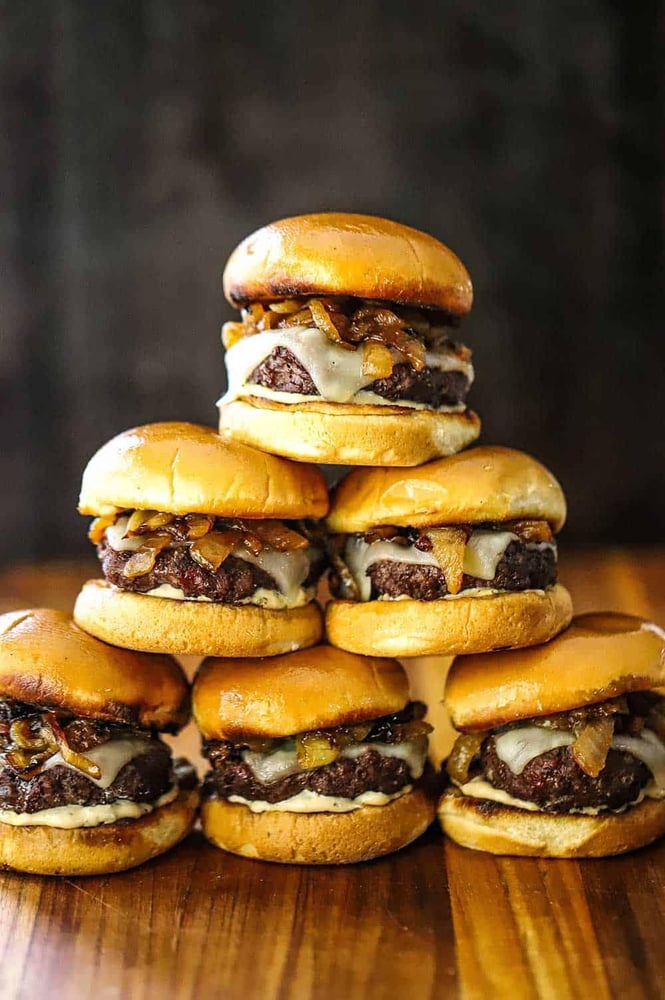 Cheeseburger Sliders w/ Fries
