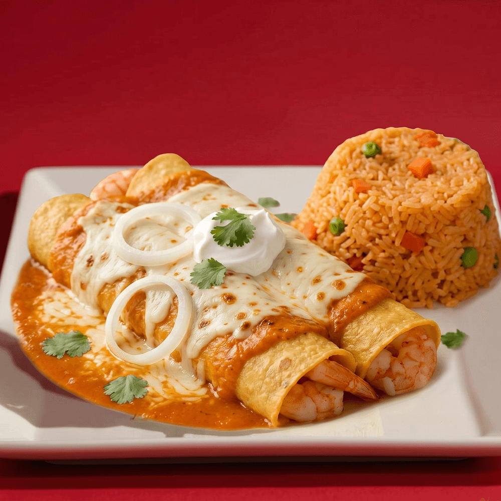 Enchiladas De Camaron
