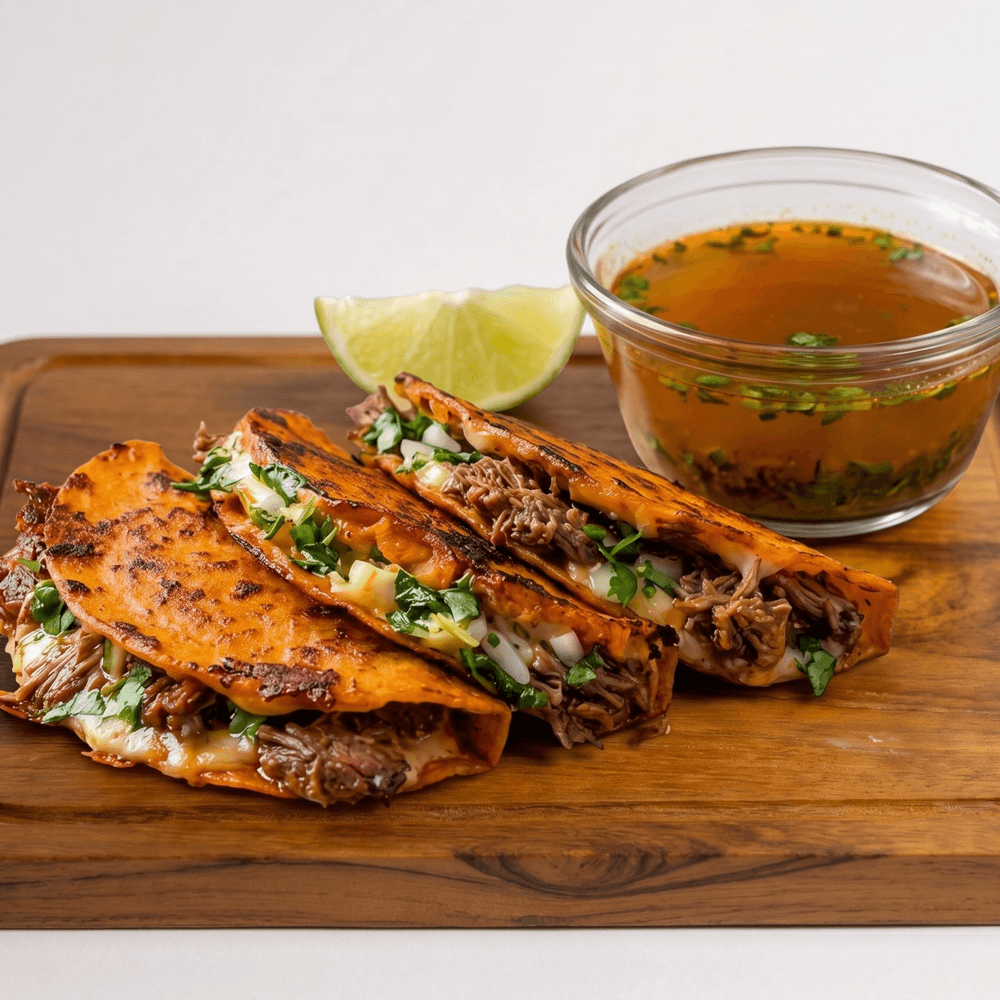 3-Cheese Birria Tacos