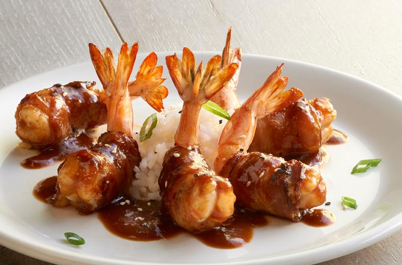 Bacon Wrapped BBQ Shrimp