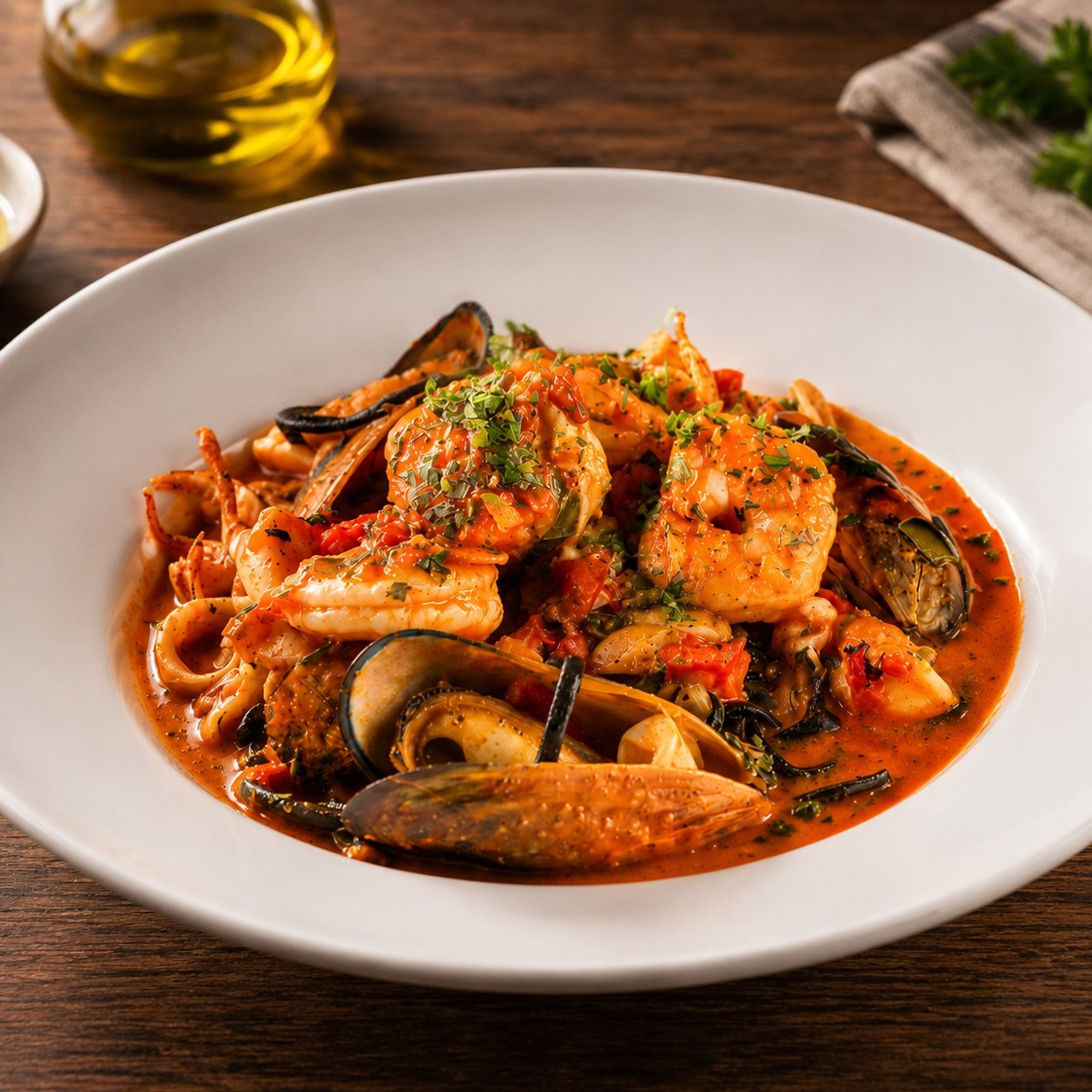 Linguini Nero (Mild Spice)