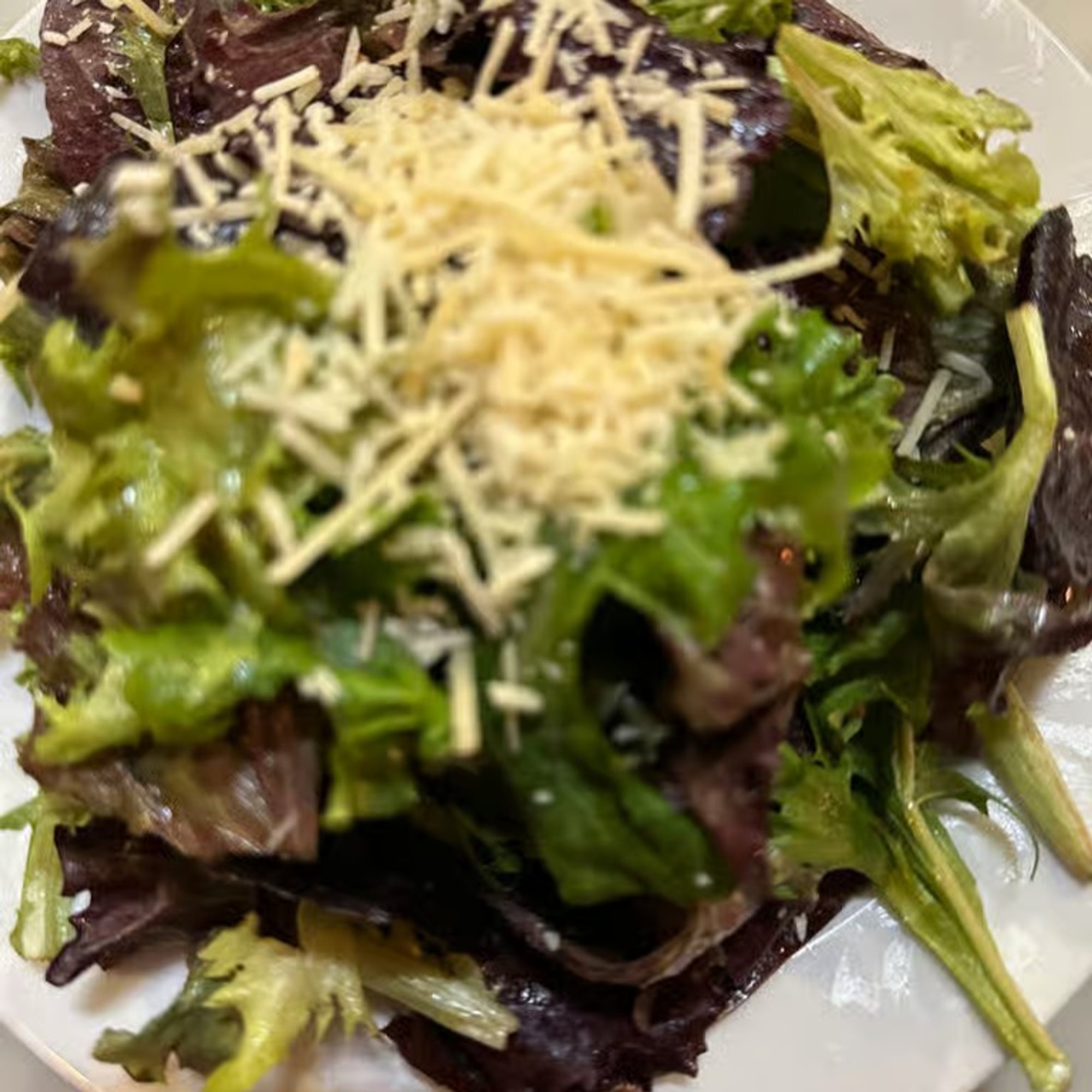 Field greens salad dinner