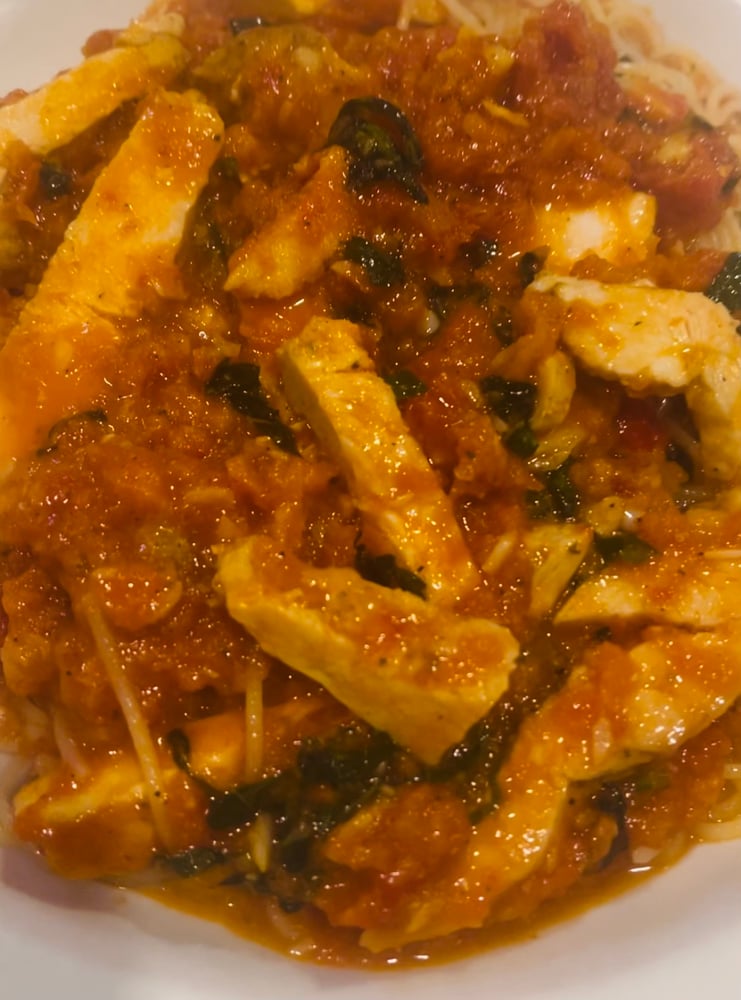 Spicy Chicken Angel Hair