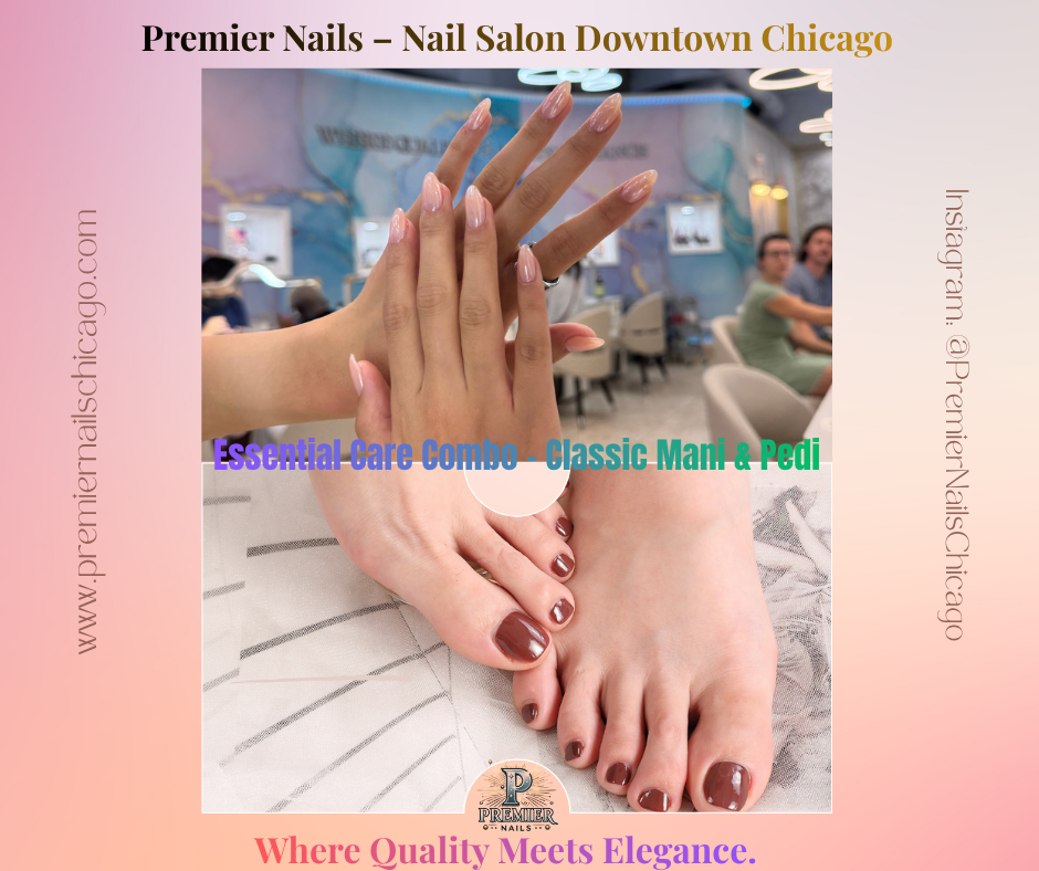 #1 Essential Care Combo – Classic Mani & Pedi $68 (Save $5)