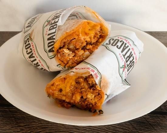 21. Eggs, Chorizo, Potato & Cheese Burrito 