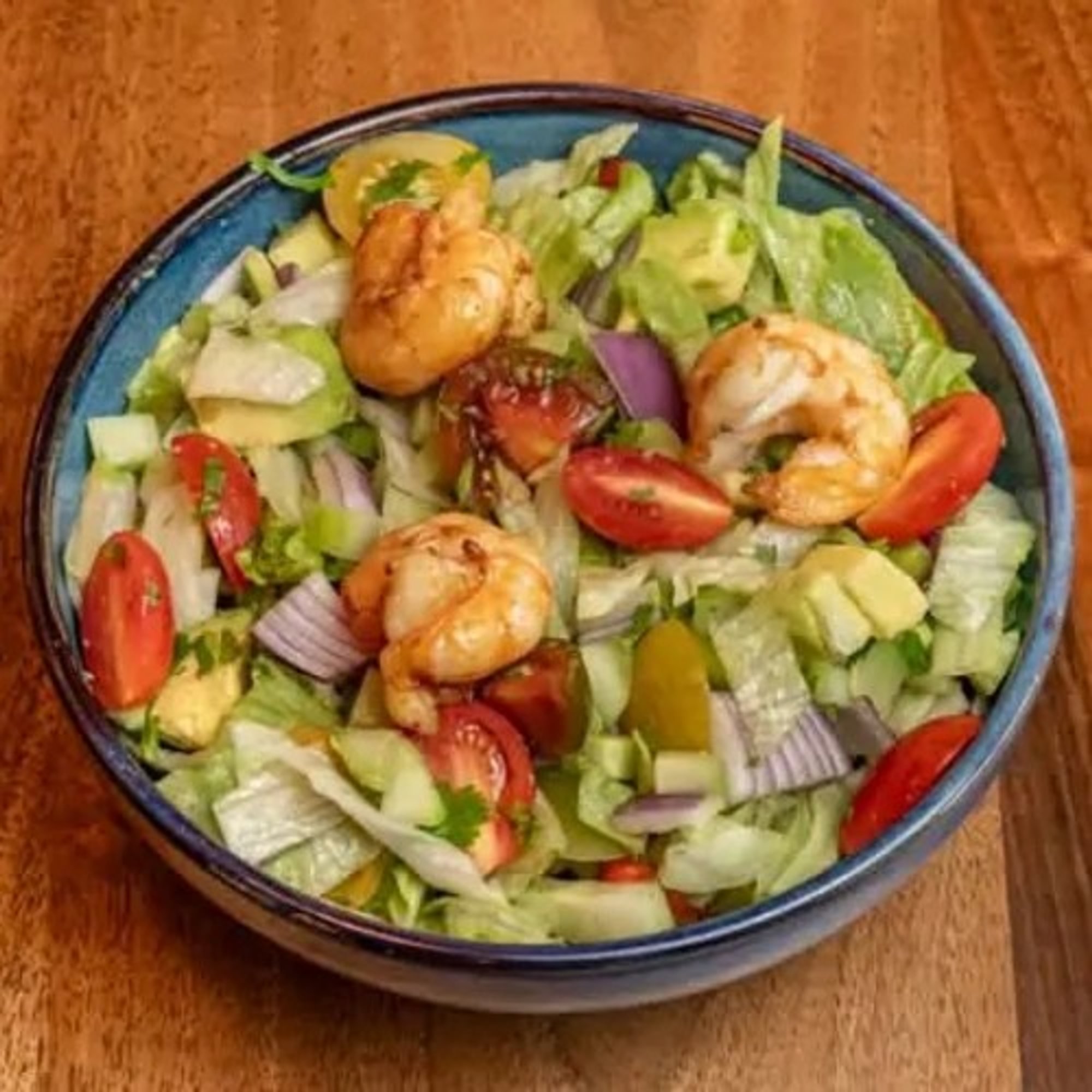 Shrimp Tikka Green Salad
