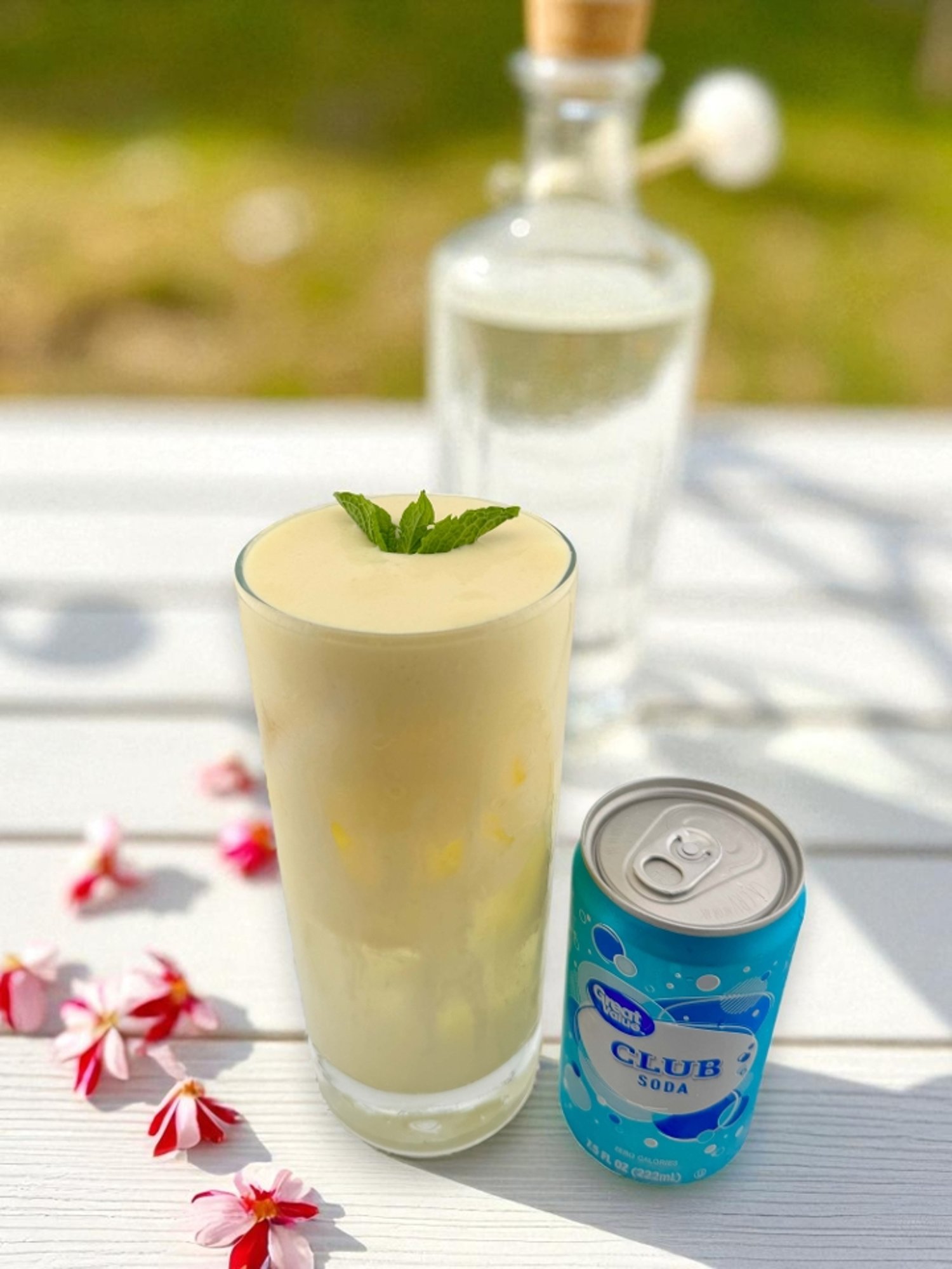 Egg with Club Soda