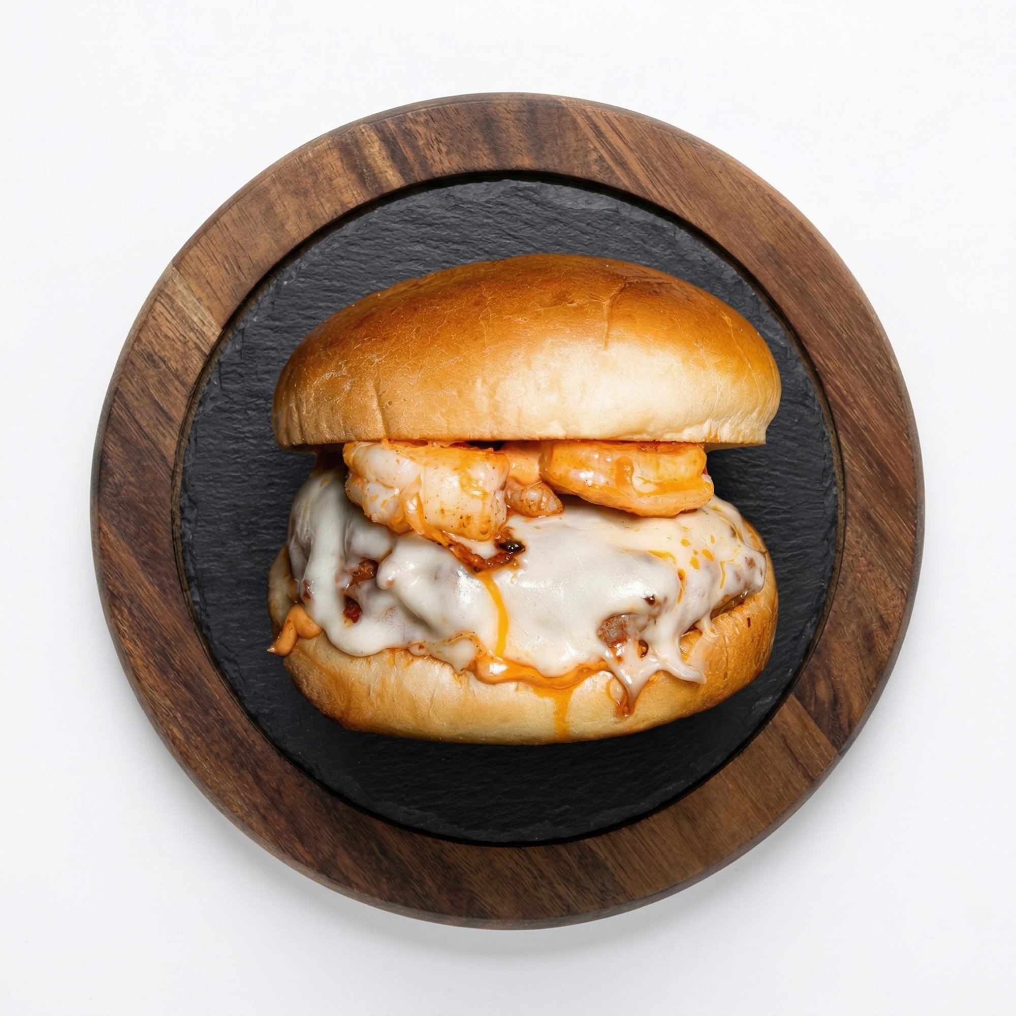Chorizo Garlic Shrimp Burger