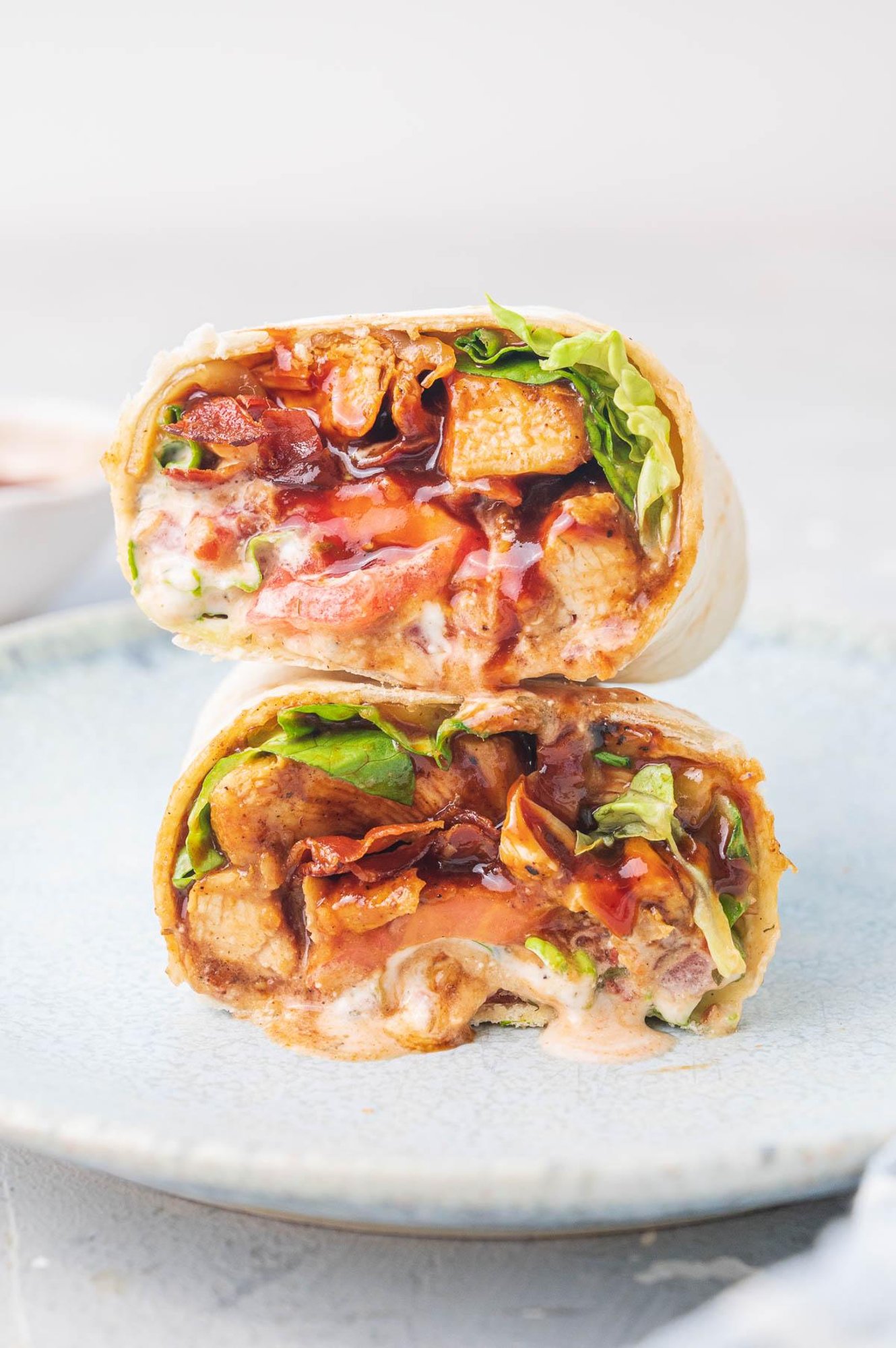 BBQ Chicken Wrap w/ Fries