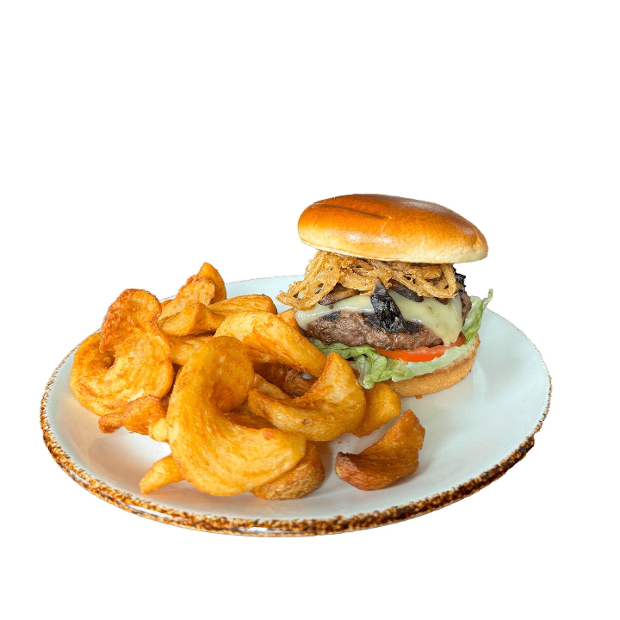 Mushroom Swiss Burger