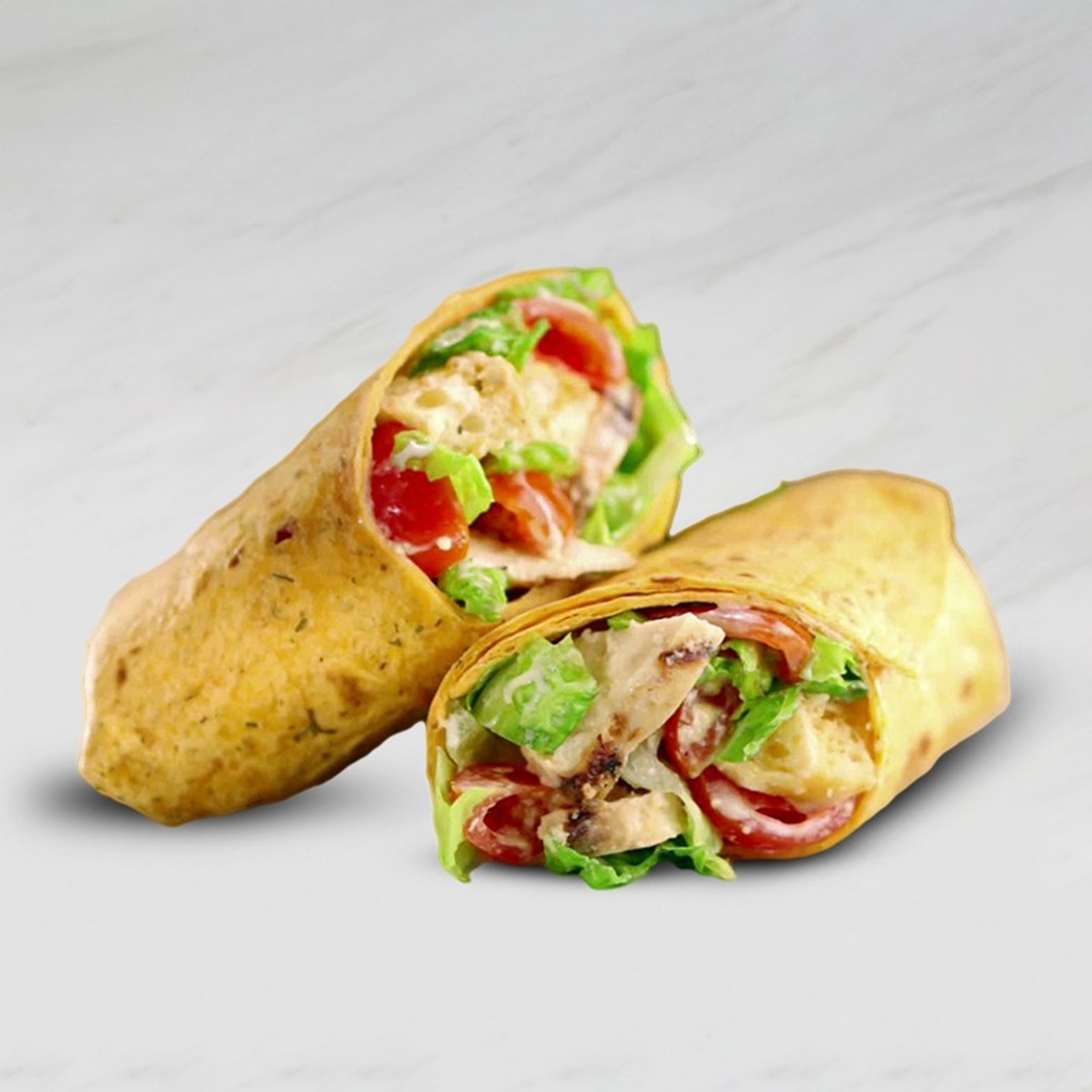 Grilled Chicken Caesar Salad Wrap