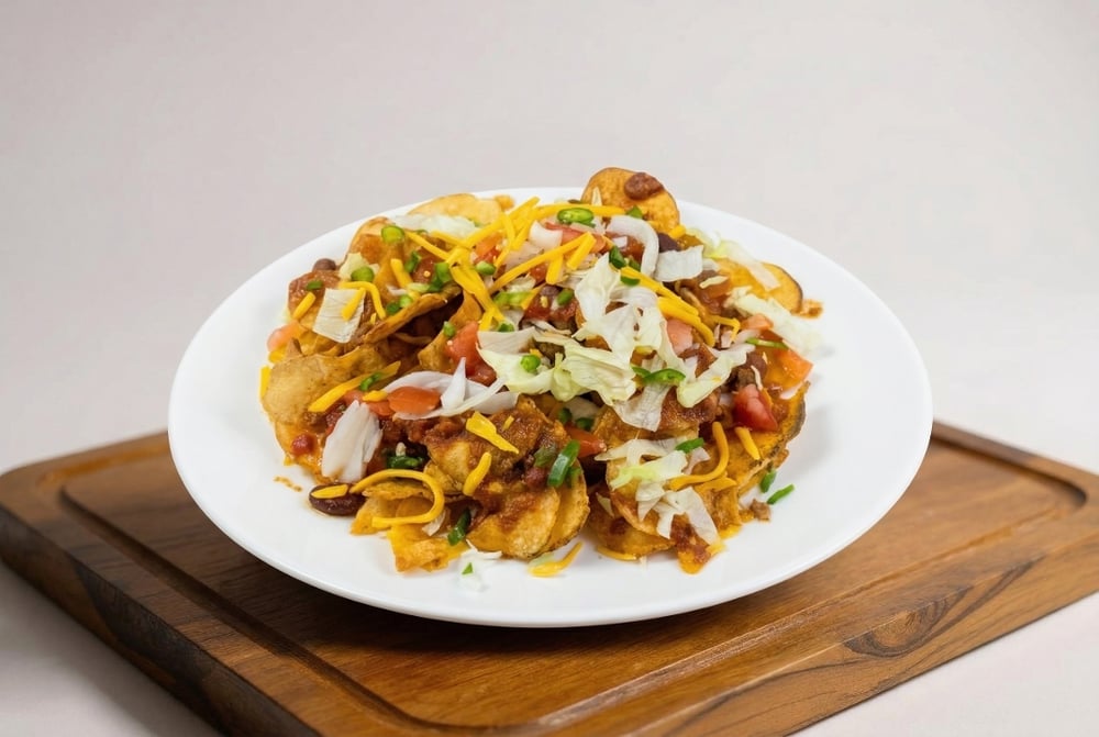 Fully Loaded Cheese Nachos