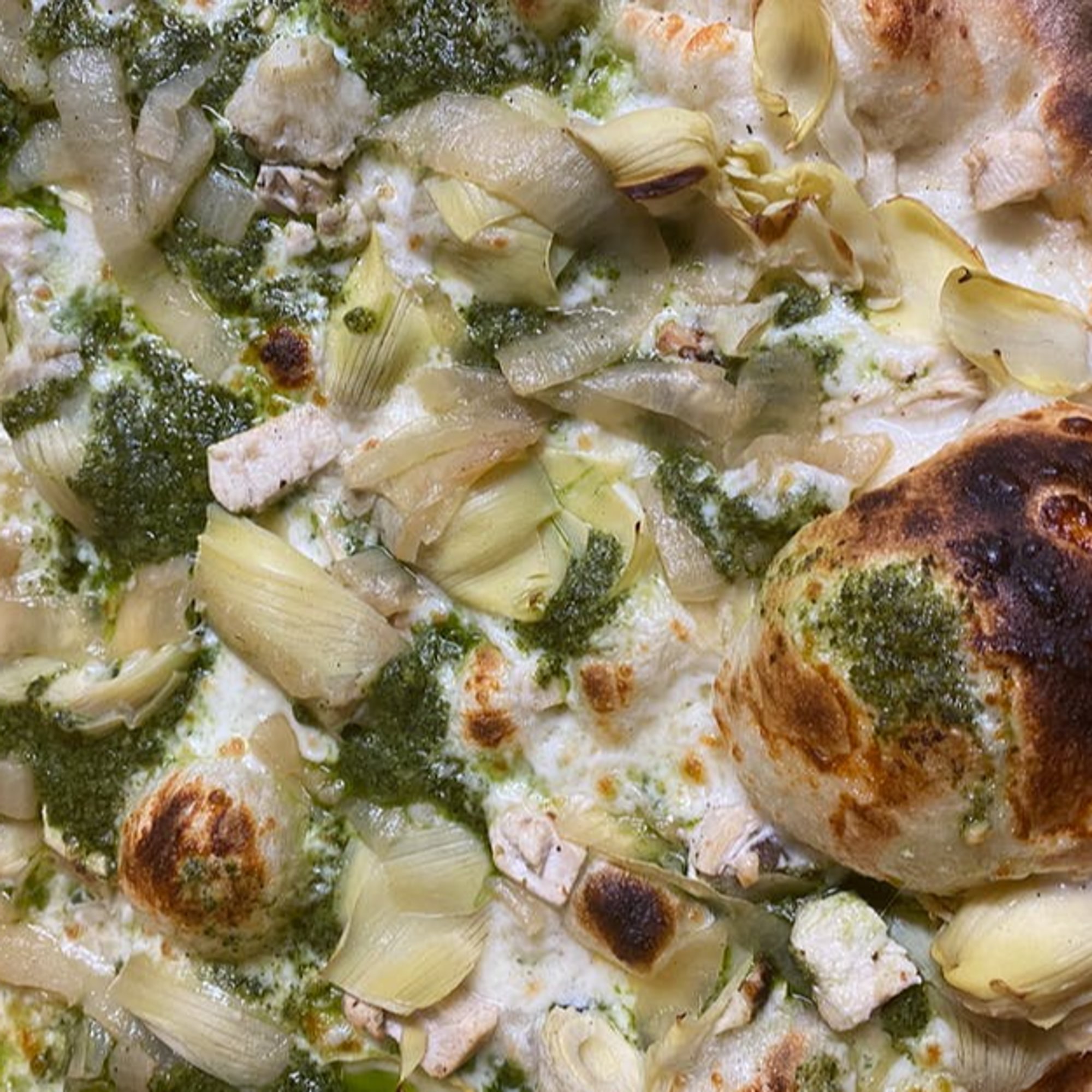 Pesto Chicken Pizza