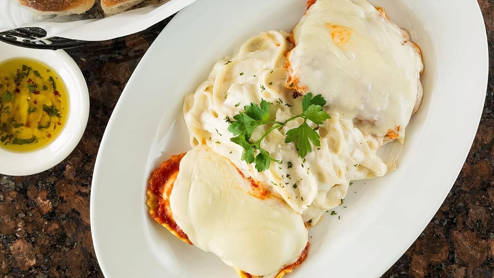 Pronto's trio pasta