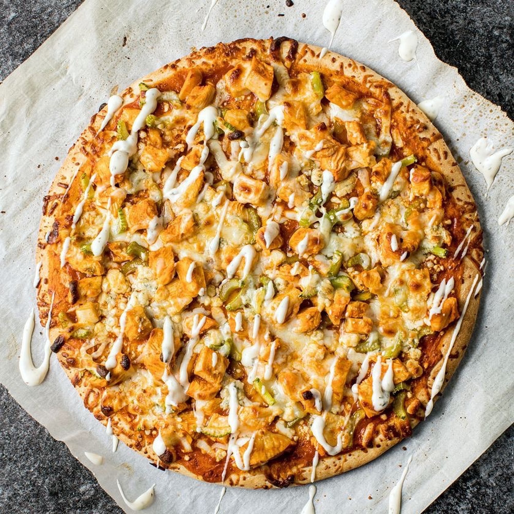 Artisan Buffalo Chicken Pizza