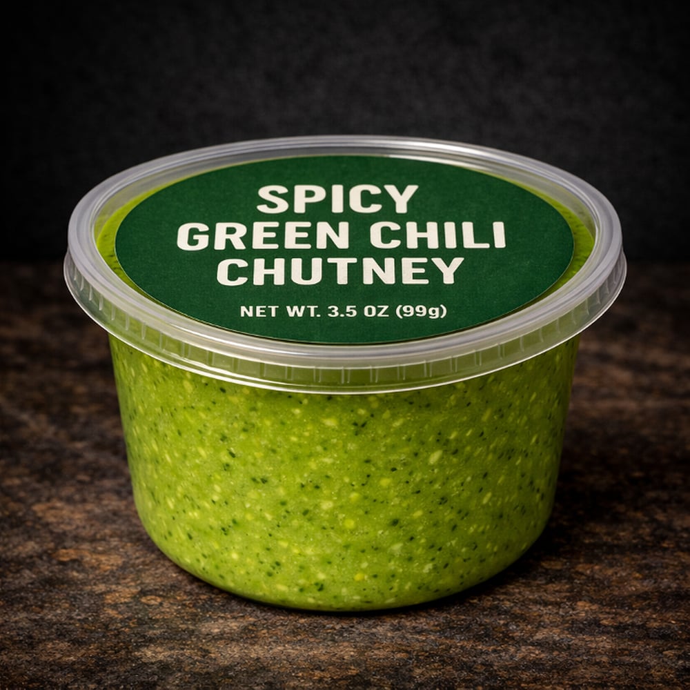 🌶️ Spicy Green Chili Chutney (3.25oz)