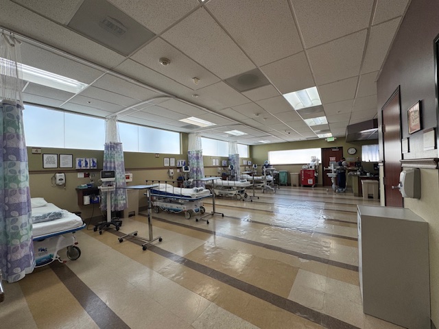 A treatment room at Pacific VascuCare Surgery Center