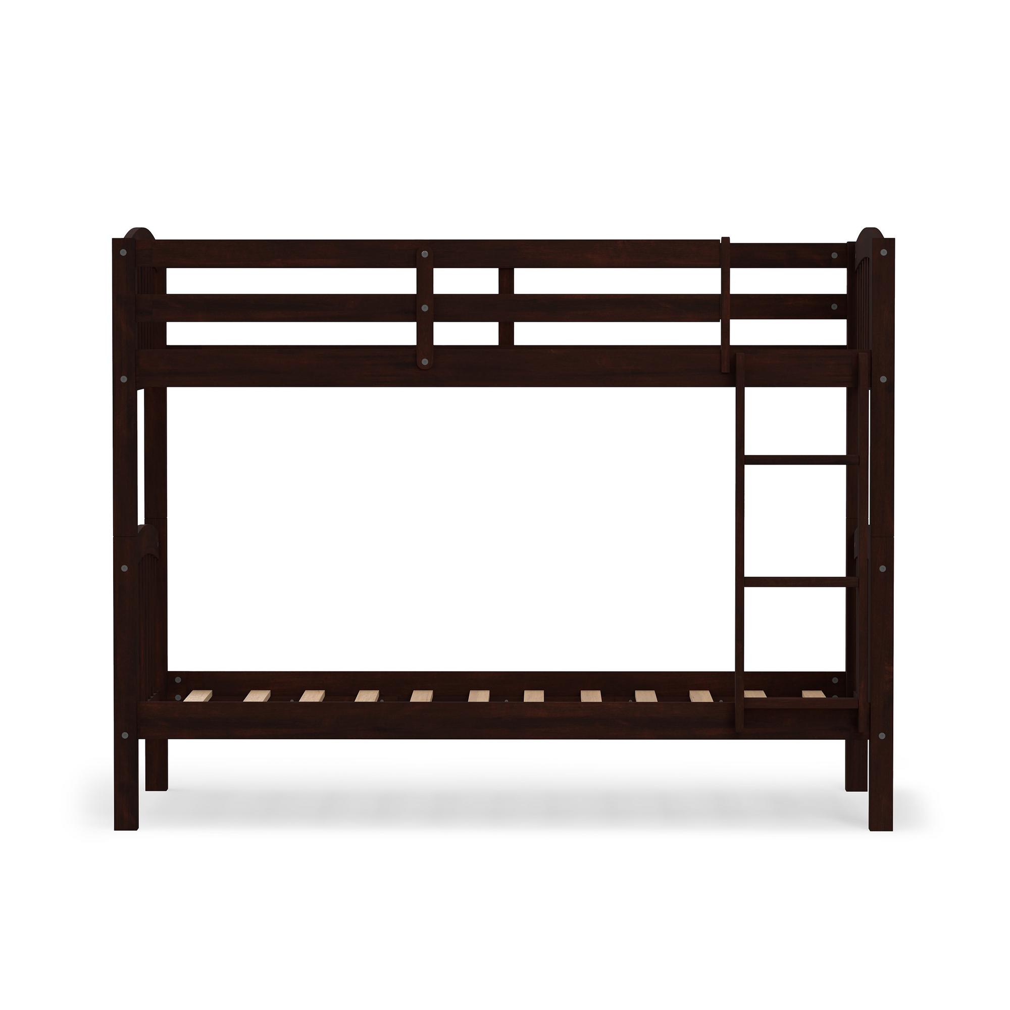 Rize Twin Curved Bunk Bed - Espresso