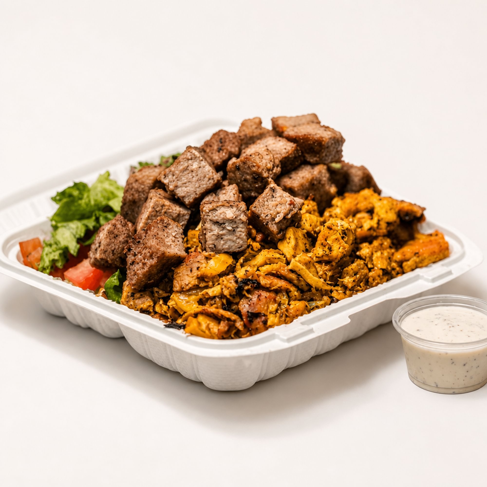 Mix Gyro over Rice
