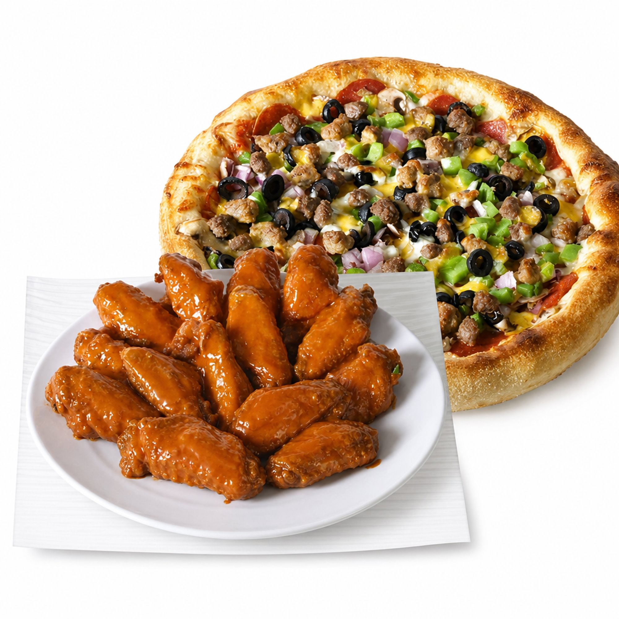 6 Wings + Salad Deal