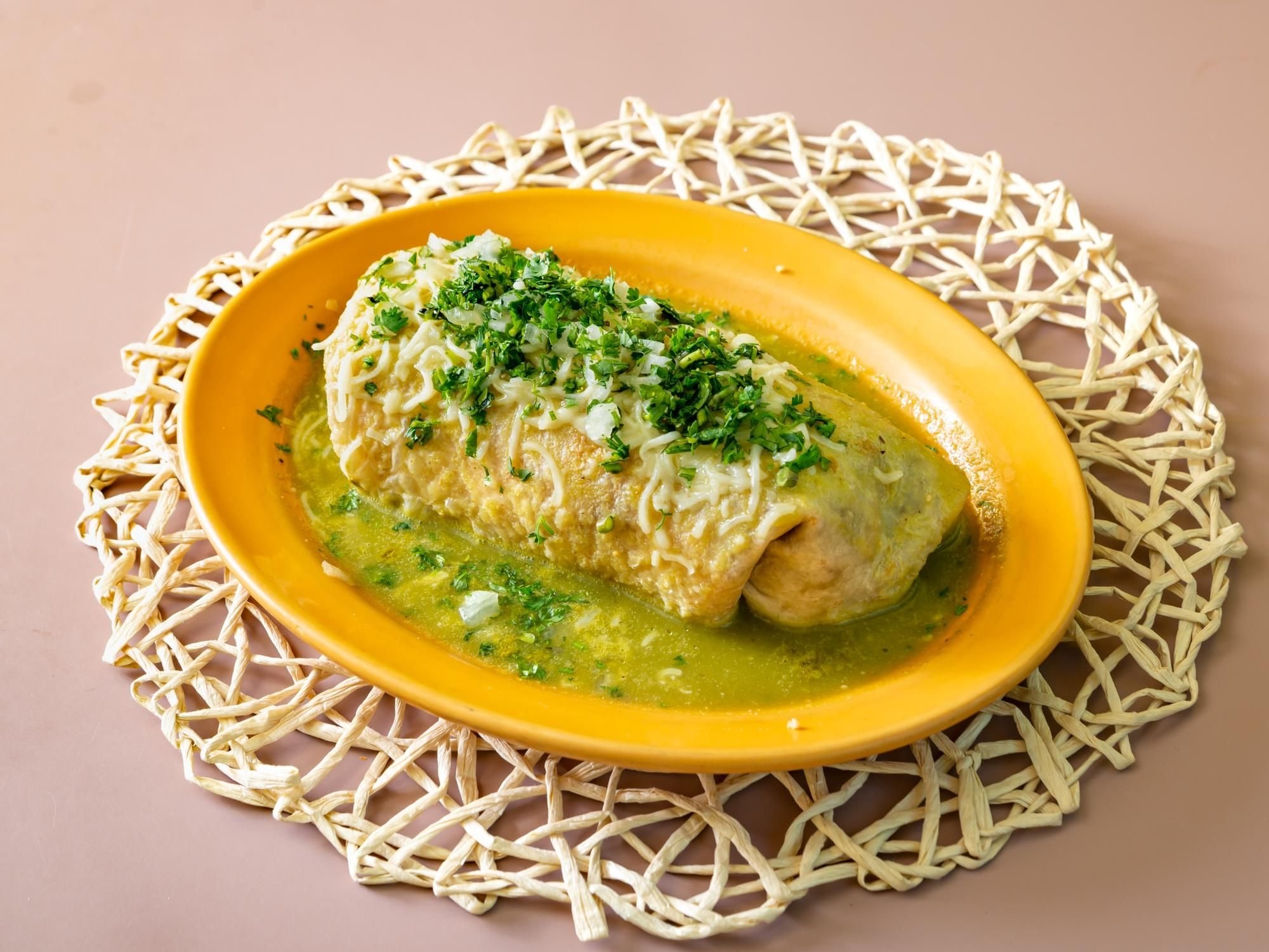 Wet Chile Verde Burrito (Pork)