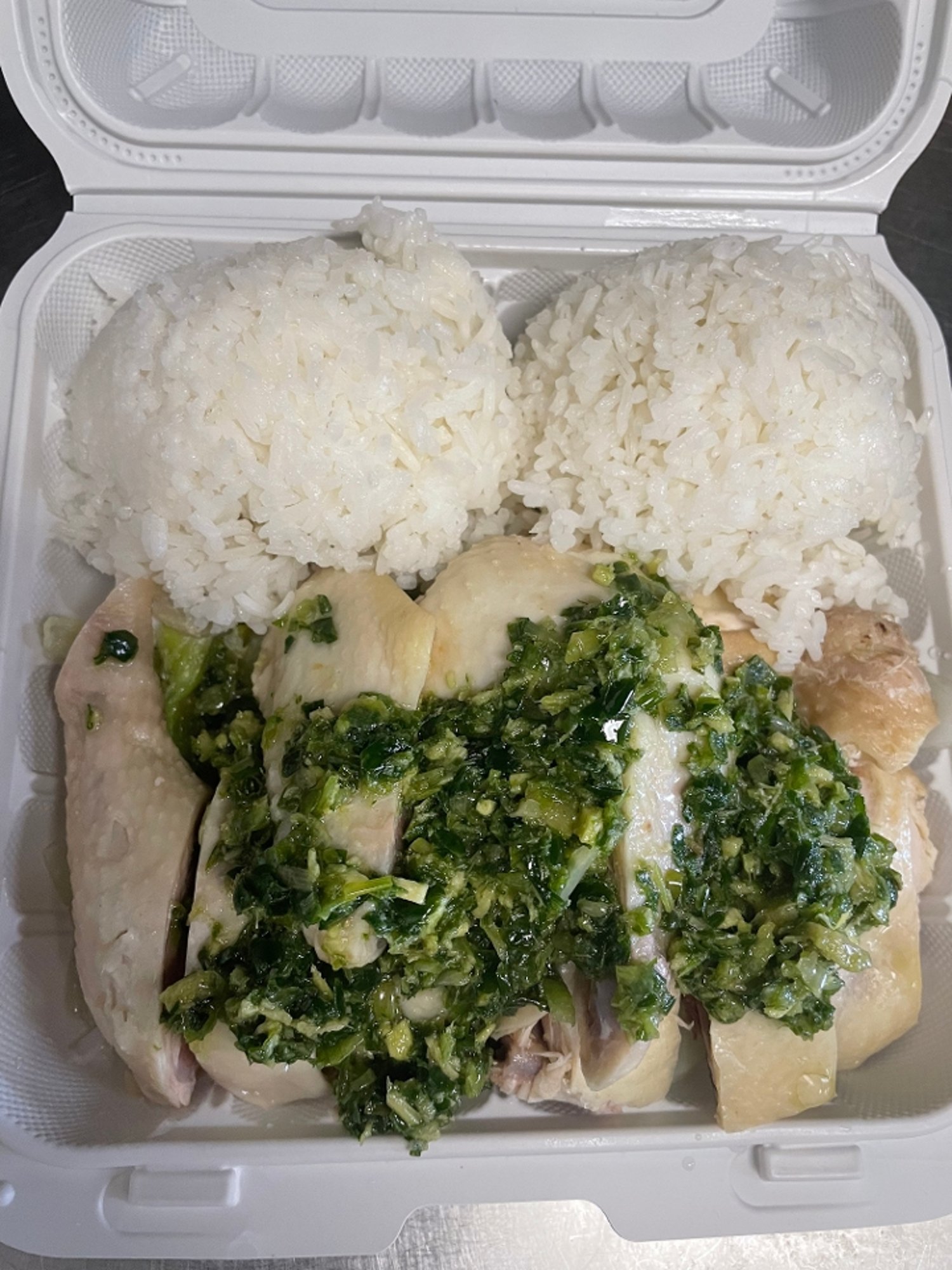 蔥油鸡饭 187.Cold Ginger Chicken on Rice